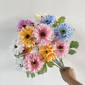 Artificial Daisy <b>Flowers</b> Silk High Simulation Wedding Decorations <b>Single</b> Branch Reusable Home Decor - Product Image 1