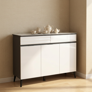 Meuble à chaussures autoportant moderne, couleur blanche, design minimaliste, meuble de salon, console de rangement gain de place - Product Image 2