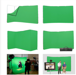 Sfondo Video Panoramico Verde Chroma Key 2,4x6m per Fotografia con Custodia per Studio - Product Image 5