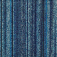 Dalles de moquette en polypropylène (PP) gris clair 50x50cm, insonorisantes, pour bureaux, hôtels, couloirs et maisons - En promotion