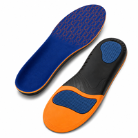 Semelles orthopédiques de soutien de la voûte plantaire en gel PU TPU souples pour le soulagement de la fasciite plantaire, semelles de sport pour hommes et femmes, soulagement des pieds plats, course à pied