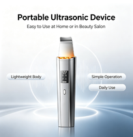 Nettoyeur de peau à ultrasons, machine de nettoyage en profondeur du visage, pelle exfoliante, nettoyeur de pores du visage, instrument de beauté exfoliant pour la peau