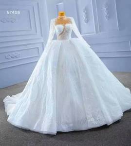 S4927f Drop Shipping 2026 New Chất Lượng Cao Bridal Sang Trọng Vòng Cổ Bridal Gown Wedding Dress - Product Image 3