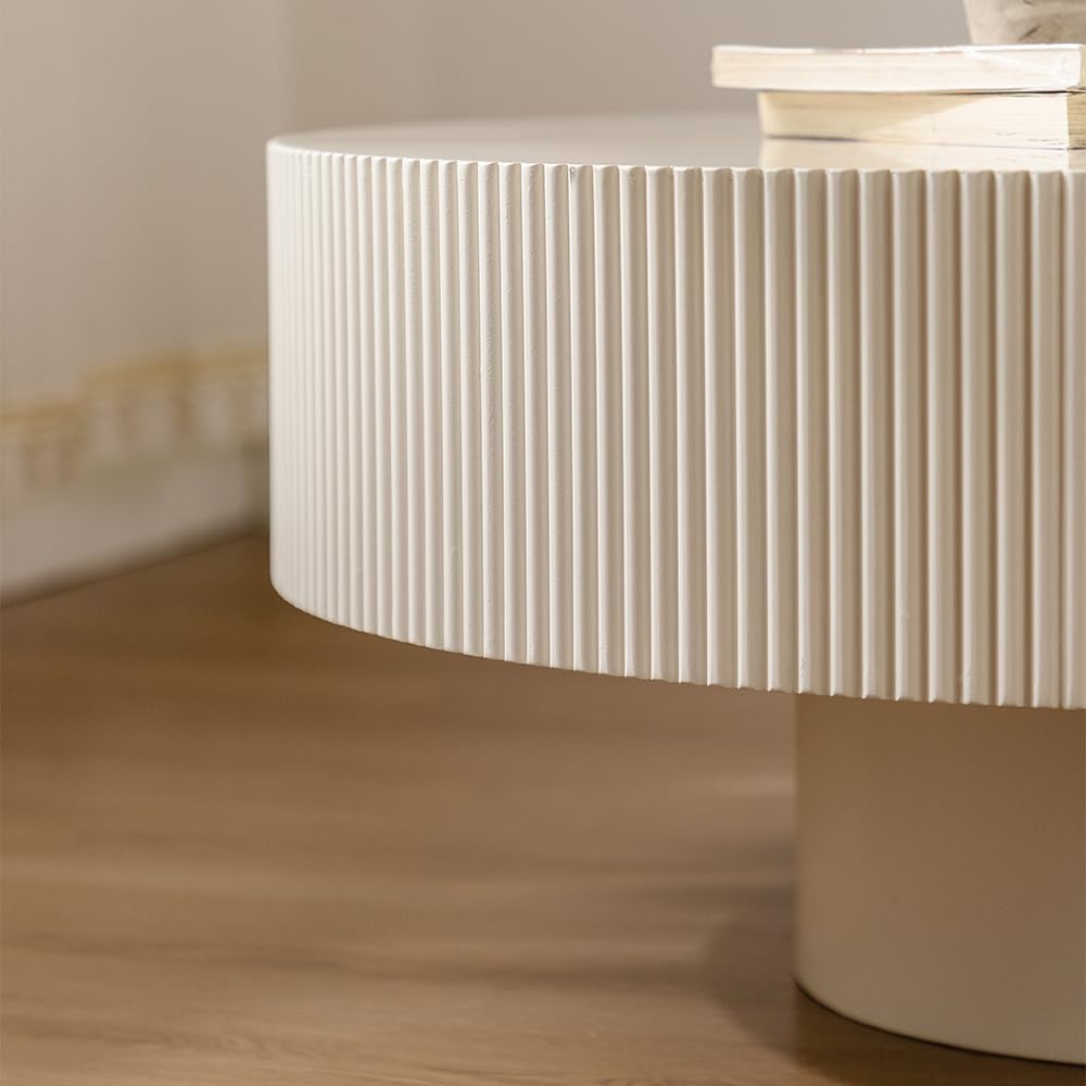 coffee table fluted large
