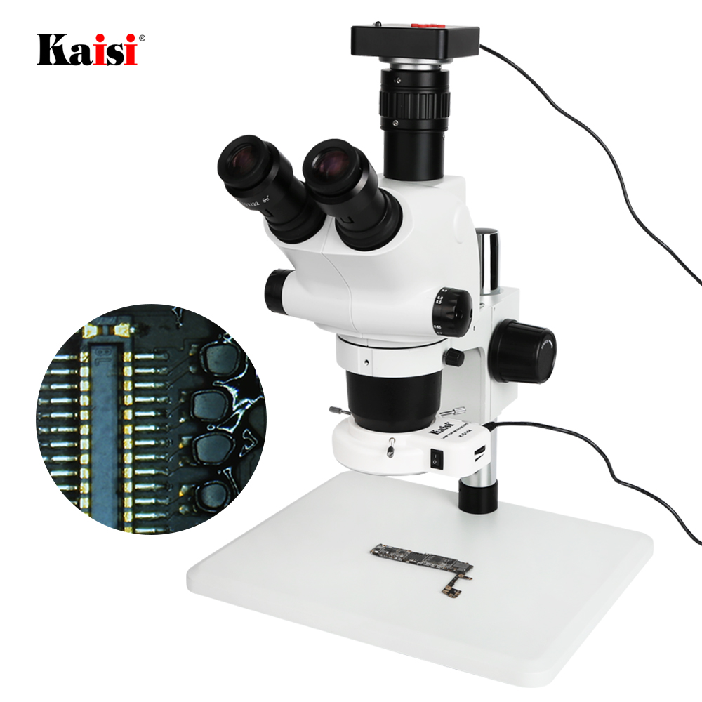 Microscopio Kaisi K36565A, Microscopio Trinocular para Reparación