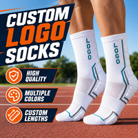 Chaussettes de sport respirantes avec logo personnalisé pour le running, la marche et la gym