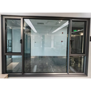 Fenêtres à battants en aluminium à double vitrage insonorisées et à rupture de pont thermique pour projets de villas personnalisées - Product Image 1