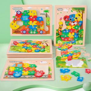 Creative Learning Toy Eco-Friendly Early Education <b>Puzzle</b> Montessori Animals Wooden <b>Puzzles</b> for Toddlers 3-5 - Product Image 4
