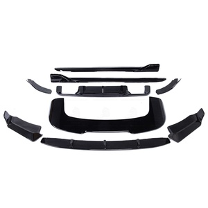Kit de carrocería ABS BK negro brillante, difusor trasero, extensiones laterales, cubierta de espejo de alerón para <span class=keywords><strong>BMW</strong></span> X5M F85 - Product Image 1