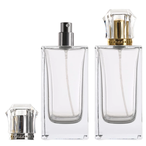 Hot Selling Empty 100ml Transparent Square Glass Perfume Bottle Screw Cap Multi-specification <b>Spray</b> Essential Oil Fragrance - Product Image 2