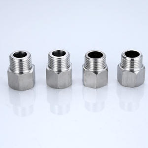 Adaptador de Tubería de Acero Inoxidable Morning Dew, Serie 300, Estándar DIN, Conexión Roscada Macho-Hembra para Plomería - Product Image 1