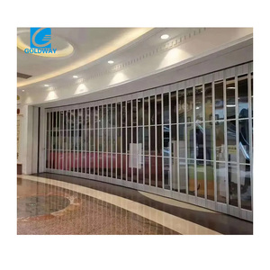 Accordéon <span class=keywords><strong>PVC</strong></span> intérieur en plastique porte <span class=keywords><strong>coulissante</strong></span> cloison porte-fenêtre extérieure centre commercial avant porte pliante transparente - Product Image 5