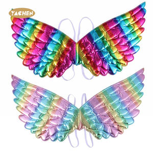 Çocuklar için YACHEN Gökkuşağı Unicorn Kanatları, Prenses Gökkuşağı Kanatları, Melek Kanatları Kostüm Aksesuarları, Doğum Günü Karnaval Cosplay Partisi - Product Image 1