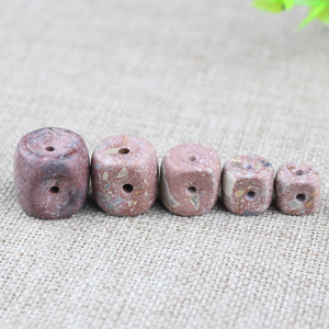 Brown <b>Red</b> Stone Three Way Buddha Head Pagoda For <b>Bracelet</b> Making 11-20mm Irregular Shape Jewelry Findings Components - Product Image 2
