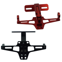 Einstellbarer Motorrad-Kennzeichen halter Rahmen CNC Aluminium Moto Zubehör Blinker halterung