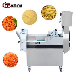 Machine industrielle à double tête multi-coupe Effets <span class=keywords><strong>de</strong></span> coupe uniformes Découpe <span class=keywords><strong>de</strong></span> radis Tranchage <span class=keywords><strong>de</strong></span> <span class=keywords><strong>courgettes</strong></span> Déchiquetage <span class=keywords><strong>de</strong></span> betteraves <span class=keywords><strong>Tomates</strong></span> - Product Image 1