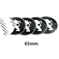 Autocollants d'emblème de logo pour enjoliveurs de jantes 56mm 65mm pour Peugeot 107 108 206 207 307 308 408 508 2008 3008