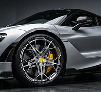 Jantes CF WHEELS personnalisées en 2 parties forgées, jantes en fibre de carbone chromées 5x130 pour Porsche 911 Cayenne Audi BMW Benz Toyota VW Ford