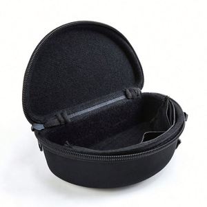 Portable <b>Sun</b> Beach <b>Glasses</b> <b>Case</b> Travel Waterproof Zipper Solar Eyeglasses Storage With Compact EVA and Leather Carry <b>Case</b> - Product Image 1