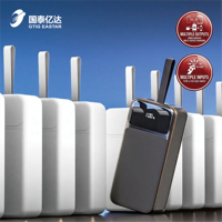 Batterie externe haute capacité 30000mAh avec charge rapide PD 22.5W, double sortie USB et Type-C, écran LED, support pour utilisation en extérieur