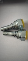 Raccords de Tuyaux Hydrauliques Haute Pression Droits Multi-étanchéités en Acier au Carbone Zingué BSP Femelle G1/8"-G2" Série 22111
