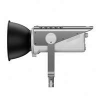 Lumière vidéo LED COB bicolore 320W DMX512 argentée 2700K-6500K avec monture Bowens CRI95 pour Godox SL300IIBi Aputure LS300X Nanlite FS-300