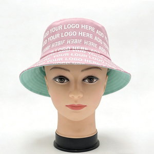 Sombrero de Pescador Personalizado en Beige Natural de 60 cm para Cabezas Grandes con Impresión Digital en Toda la Superficie para Festivales - Product Image 2