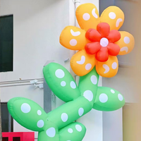Fleur gonflable géante en PVC personnalisée pour la décoration, plantes artistiques fantastiques avec éclairage pour les promotions