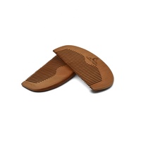Peigne artisanal en bois personnalisable avec logo pour cadeau souvenir