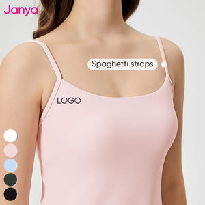 Janya <span class=keywords><strong>2</strong></span> In 1 Sportjurk Rugloze Sexy Halter Afslankende Verwijderbare Pads Fitness Yoga Tennisjurk Met Pocket Shorts Voor Dames - Product Image 4