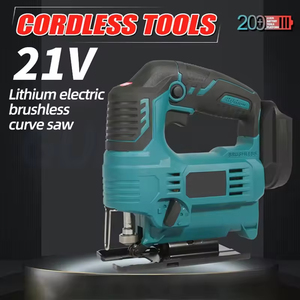 Sierra de cadena inalámbrica de alta calidad con velocidad ajustable, a batería, para cortar madera, sierra de calar de 18V y 400W - Product Image 6