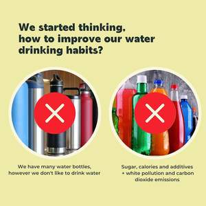 2025 BPA Free frutta fragranza sport bottiglia di acqua potabile sapore di frutta aria profumata con tazze di baccello sapore - Product Image 5