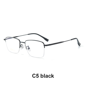 Marco <span class=keywords><strong>de</strong></span> gafas <span class=keywords><strong>de</strong></span> cristal con logotipo <span class=keywords><strong>de</strong></span> diseño <span class=keywords><strong>de</strong></span> titanio <span class=keywords><strong>de</strong></span> fábrica, gafas <span class=keywords><strong>óptica</strong></span>s <span class=keywords><strong>de</strong></span> medio borde, monturas <span class=keywords><strong>de</strong></span> gafas <span class=keywords><strong>de</strong></span> titanio - Product Image 6