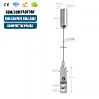 Kit de suspension réglable en acier inoxydable avec pince à câble pour panneau LED, écologique et facile à installer