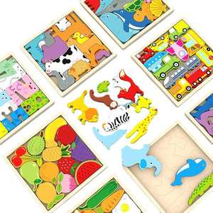 بالجملة كرتون حيوان 3D مجلس مونتيسوري التعليم المبكر تجميع كتلة للأطفال - Product Image 5