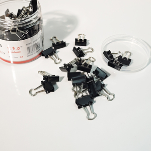 Material Oficina Escolar Clips Grandes Para Carpeta - Paquete De 60, Acero Resistente, 2 Pulgadas Clips Acero Negro
