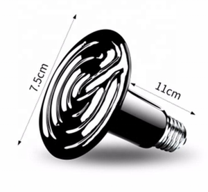 Энергосберегающая долговечная керамическая лампа с рубиновым покрытием, 50 Вт, 100 Вт, 150 Вт, 200 Вт, 250 Вт, CE, Инфракрасная тепловая лампа для рептилий, черепахов, ящериц - Product Image 5