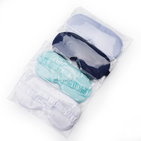 Masque de sommeil en satin de soie premium, ultra-doux, avec rembourrage et sangle élastique
