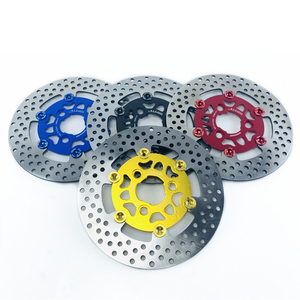 Frein à disque en acier inoxydable de 220mm pour disques de Rotor d'étrier de roue avant et arrière de moto pour Streetbike Dirtbike Pitbike ATV Bike - Product Image 1