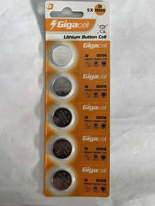 Pilas de Botón de Litio CR2016, Pilas de Botón de 3 V de Larga Duración (Paquete de 5) - Product Image 2