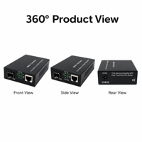 Convertisseur de média fibre optique SFP 1000 Mbps, conception de module universel, boîtier métallique, entrée DC5V