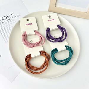 Xinyue Hair <b>Ties</b> Thickened High Elastic Rubber Band For Daily Use Orange Pink Green <b>Purple</b> - Product Image 2