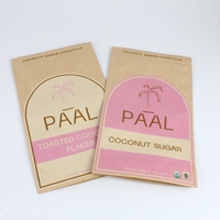 Sac d'emballage en papier Kraft de haute qualité feuilles de thé bonbons noix Snack paquet sac en papier Kraft debout sac à fermeture éclair