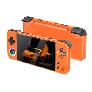 Consola de Juegos Portátil M41, Pantalla IPS de 4.2 Pulgadas, 20000 Juegos, Más de 30 Emuladores, PS1, N64, GBA, RGB, Joystick 3D, Salida de TV, Control Inalámbrico, Negro y Naranja - Product Image 1
