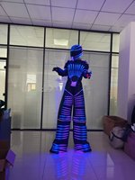 Costume de robot LED géant en EVA pour homme, idéal pour les spectacles de rue et les fêtes – Nouveauté usine, vente chaude