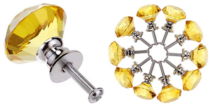 Ngăn kéo kéo và núm sọ hình pha lê thủy tinh ngăn kéo núm JK - Product Image 4