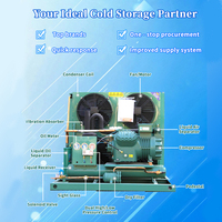 Machine de refroidissement de poissons et de fruits de mer de haute qualité 3HP KFRSC-72GW, refroidie par eau, à économie d'énergie pour chambre froide et entrepôt frigorifique