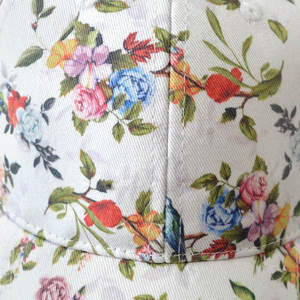 Gorro con estampado floral, diseño de flores pequeñas, moda de primavera y verano, ligero, transpirable, ajustable, gorra para mujer - Product Image 5