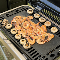 Nouveau Barbecue Pliant Portable en Alliage d'Aluminium 2026 pour 3-5 Personnes avec Dispositif de Sécurité Anti-Flamme, Facile à Nettoyer, Idéal pour le Camping et les Pique-niques en Extérieur