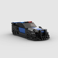 Compatible avec les briques de construction de marque, voiture de course MOC, jouet éducatif à assembler soi-même pour enfants, blocs de construction en plastique ABS, cadeau d'entreprise